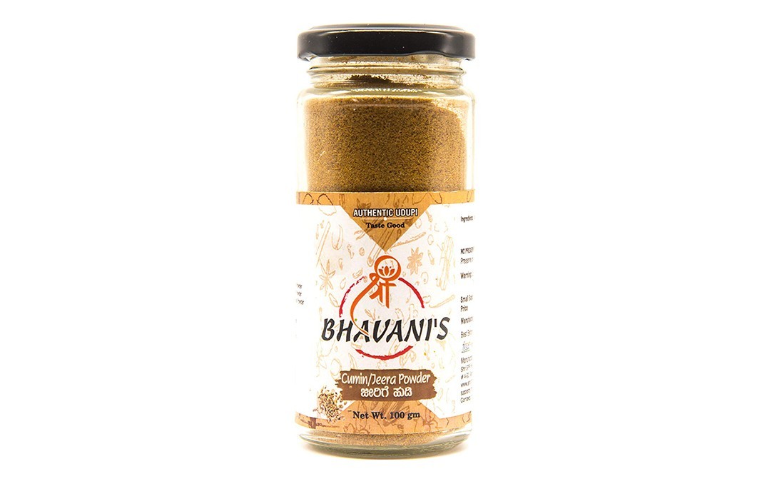 Bhavani's Cumin/Jeera Powder    Glass Jar  100 grams
